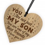 Son Gifts For Birthday Christmas Engraved Heart Gift For Son