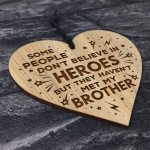 Brother Gifts From Sister Engraved Heart BROTHER Birthday Xmas