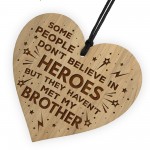 Brother Gifts From Sister Engraved Heart BROTHER Birthday Xmas