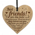 FUNNY Best Friend Gift For Christmas Birthday Engraved Heart