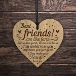 FUNNY Best Friend Gift For Christmas Birthday Engraved Heart