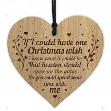 Memorial Christmas Tree Decoration CHRISTMAS WISH Engraved
