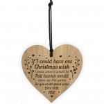 Memorial Christmas Tree Decoration CHRISTMAS WISH Engraved