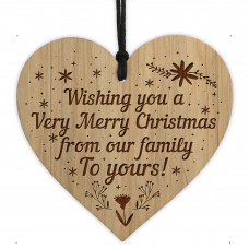 Christmas Gift For Friend Engraved Heart Neighbour Gift