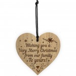 Christmas Gift For Friend Engraved Heart Neighbour Gift