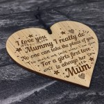 Gift For Mummy Birthday Christmas Engraved Heart Thank You