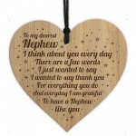Gift For Nephew From Auntie Uncle Engraved Heart Nephew Birthday