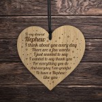 Gift For Nephew From Auntie Uncle Engraved Heart Nephew Birthday