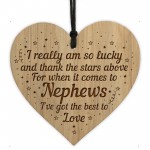  Gift For NEPHEW Engraved Heart Nephew Birthday Christmas Gift