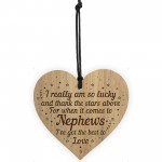  Gift For NEPHEW Engraved Heart Nephew Birthday Christmas Gift