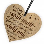 Anniversary Birthday Christmas For SOULMATE Gift Engraved Heart