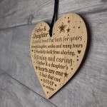 Father And Daughter Gift Engraved Heart Dad Daughter Birthday