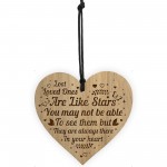 Memorial In Loving Memory Plaque Engraved Wood Heart Christmas