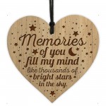 Memorial Heart Engraved Gift Christmas Tree Decoration In Loving