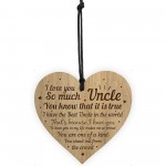 Novelty Uncle Gifts Engraved Heart Uncle Birthday Christmas Gift
