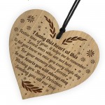 Beautiful Hanging Memorial Christmas Decoration Engraved Heart