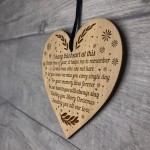 Beautiful Hanging Memorial Christmas Decoration Engraved Heart
