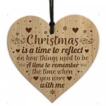 Wood Christmas Memorial Bauble Hanging Tree Decoration Family