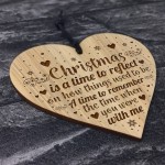 Wood Christmas Memorial Bauble Hanging Tree Decoration Family