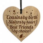 Cousin Gifts Sister Best Friend Gift Engraved Heart Birthday