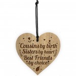 Cousin Gifts Sister Best Friend Gift Engraved Heart Birthday