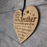 Brother Birthday Gifts From Sister Engraved Heart Funny Brother