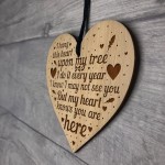 Christmas Tree Memorial Decoration Engraved Heart Rememberance