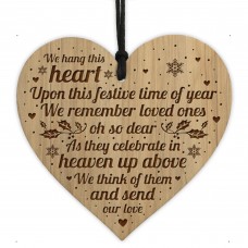 Memorial Christmas Bauble Tree Decoration Engraved Hanging