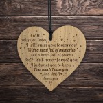 Hanging Memorial Plaque In Memory of Mum Dad Grandad Nan 