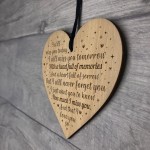 Hanging Memorial Plaque In Memory of Mum Dad Grandad Nan 