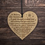 Memorial Bauble Gift For Christmas Tree Engraved Heart Decor Memorial Bauble Gift For Christmas Tree Engraved Heart Decor