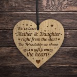 Mum Gift From Daughter From Mum Engraved Heart Mother Daughter