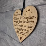 Mum Gift From Daughter From Mum Engraved Heart Mother Daughter