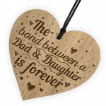 Dad And Daughter Plaque Dad Gift Daughter Gift Wood Heart Gift