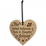 Mum And Daughter Plaque Mum Gift Daughter Gift Wood Heart Gift