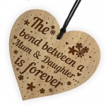 Mum And Daughter Plaque Mum Gift Daughter Gift Wood Heart Gift