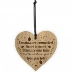 Cousin Plaque Engraved Heart Birthday Christmas Gift For Cousin