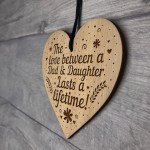 Dad And Daughter Gift Engraved Heart Dad Gift From Daughter