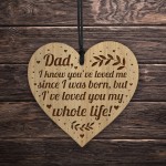 DAD GIFT Engraved Heart Dad Gift From Daughter Son Love Gift
