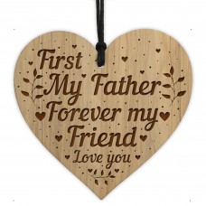 DAD GIFT From Daughter Son Engraved Heart Dad Birthday Xmas