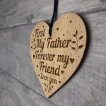 DAD GIFT From Daughter Son Engraved Heart Dad Birthday Xmas