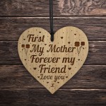 MUM GIFT From Daughter Son Engraved Heart Mum Birthday Christmas