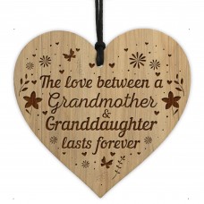 Grandmother Granddaughter Gifts Engraved Heart Birthday Xmas