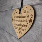 Grandmother Granddaughter Gifts Engraved Heart Birthday Xmas