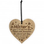 Mum Gifts From Daughter From Son Engraved Heart Best Mum Gift