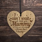 Cant Wait To Meet You Mummy From Bump Gift Engraved Heart