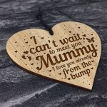 Cant Wait To Meet You Mummy From Bump Gift Engraved Heart