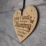 Cant Wait To Meet You Mummy From Bump Gift Engraved Heart