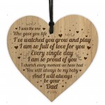 Daughter Son Gift From Dad Engraved Heart Daughter Son Birthday