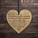 Daughter Son Gift From Dad Engraved Heart Daughter Son Birthday